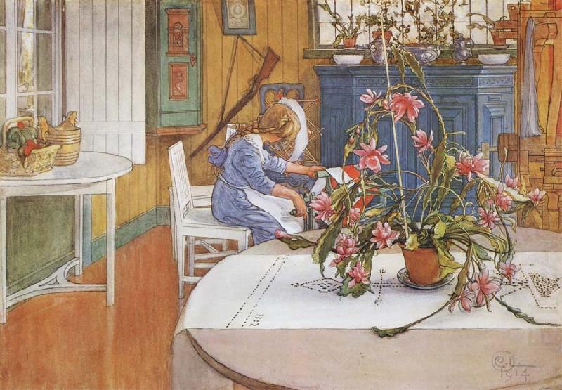 interior with Cactus, Carl Larsson